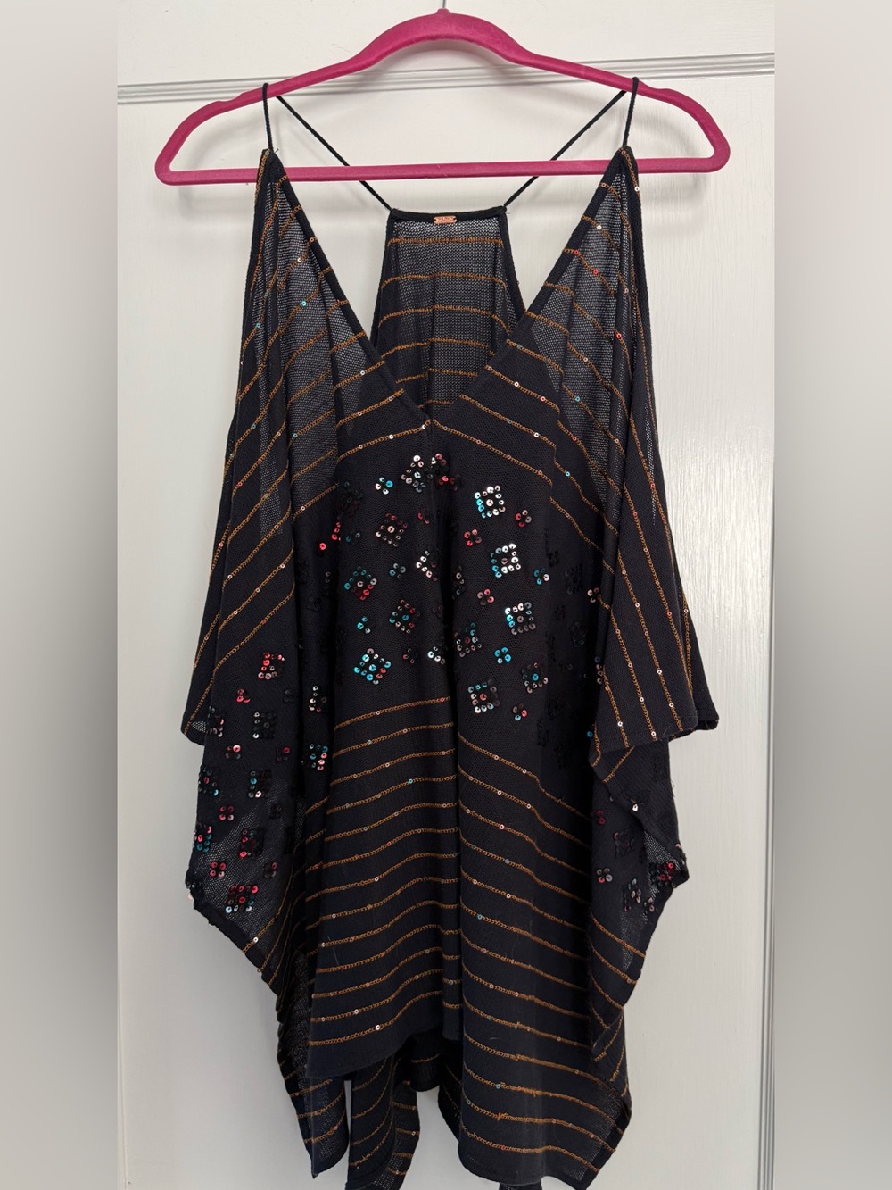 Free People Ibiza Tank Tunic Flowy & Sequined - Picture 2 of 5